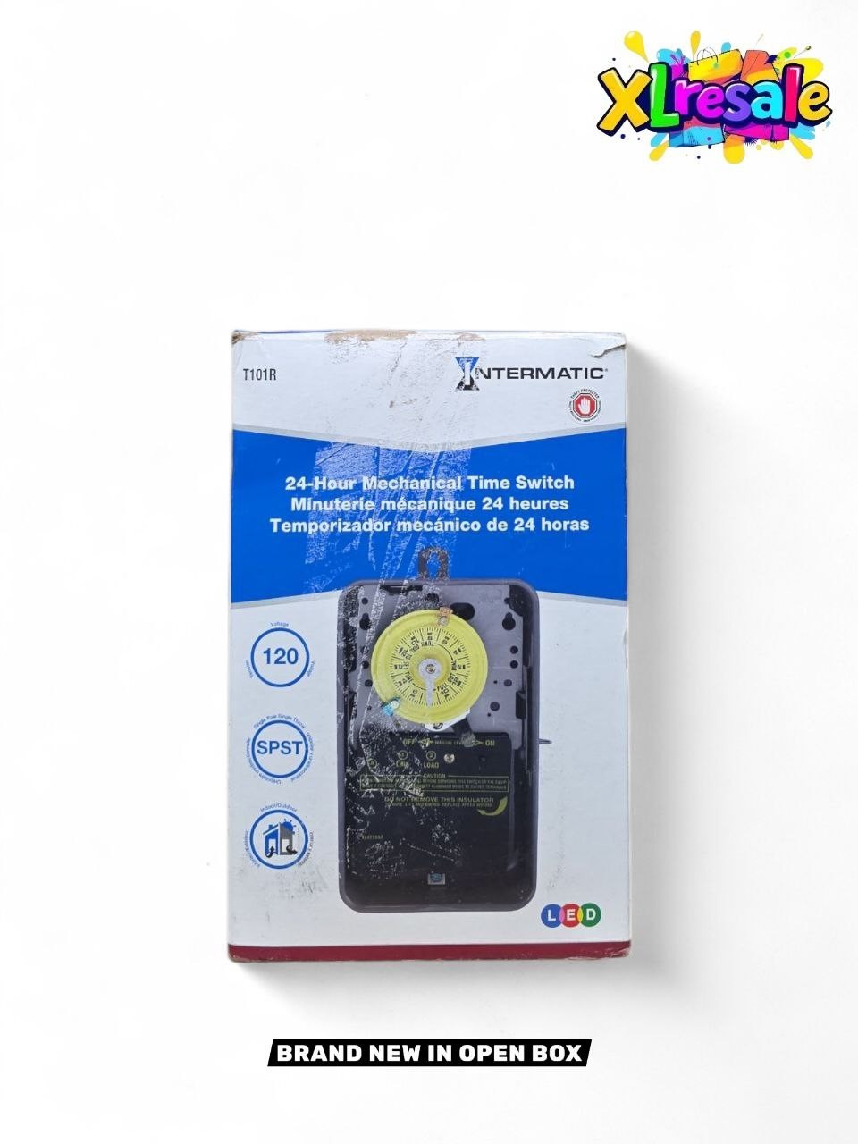 Intermatic T101RSeries 40 Amp 120 Volt 24hr 60Hz SPST Mechanical Time Switch NEW