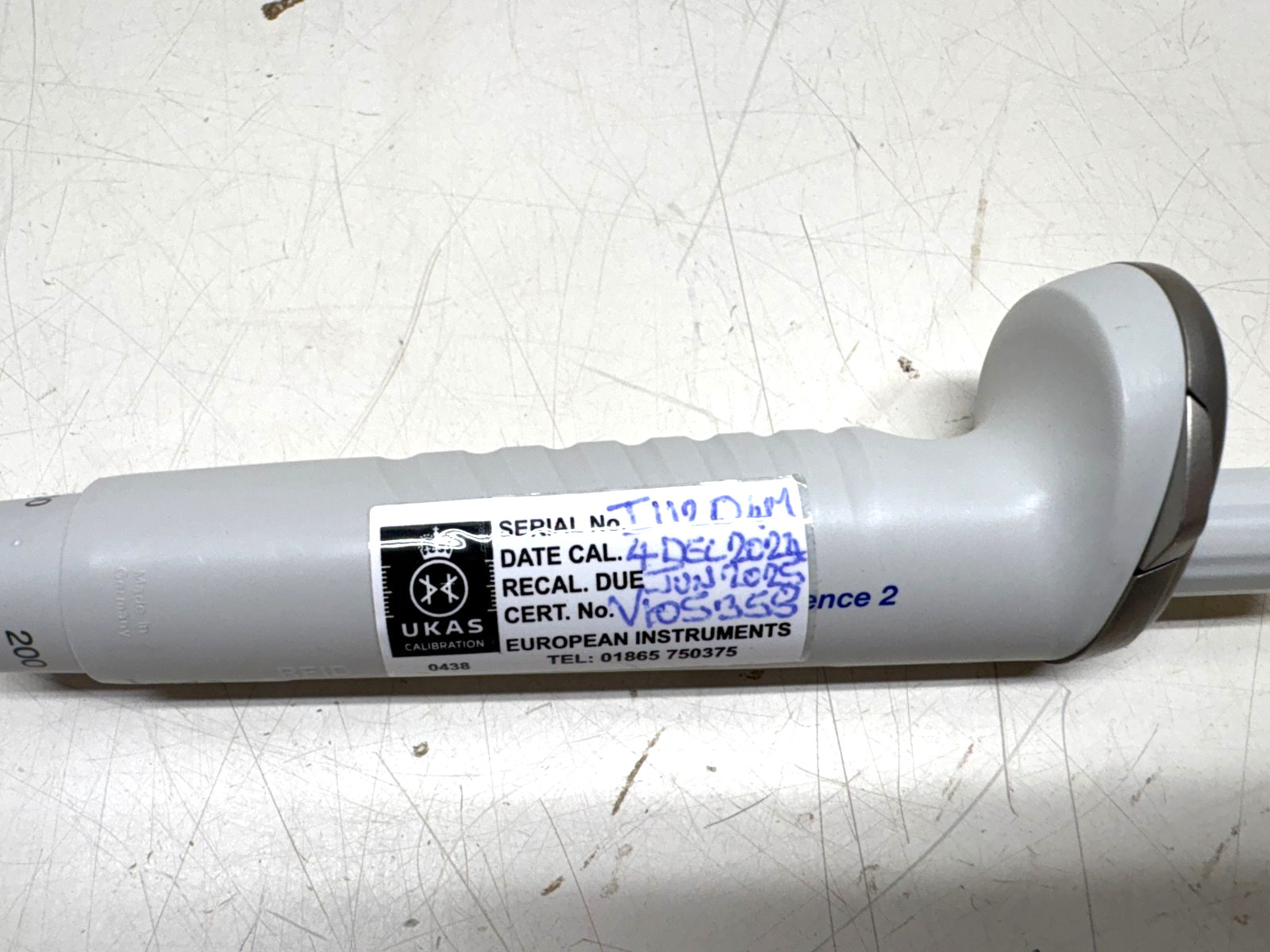 Eppendorf Reference 2 Single Channel Pipette 20-200uL