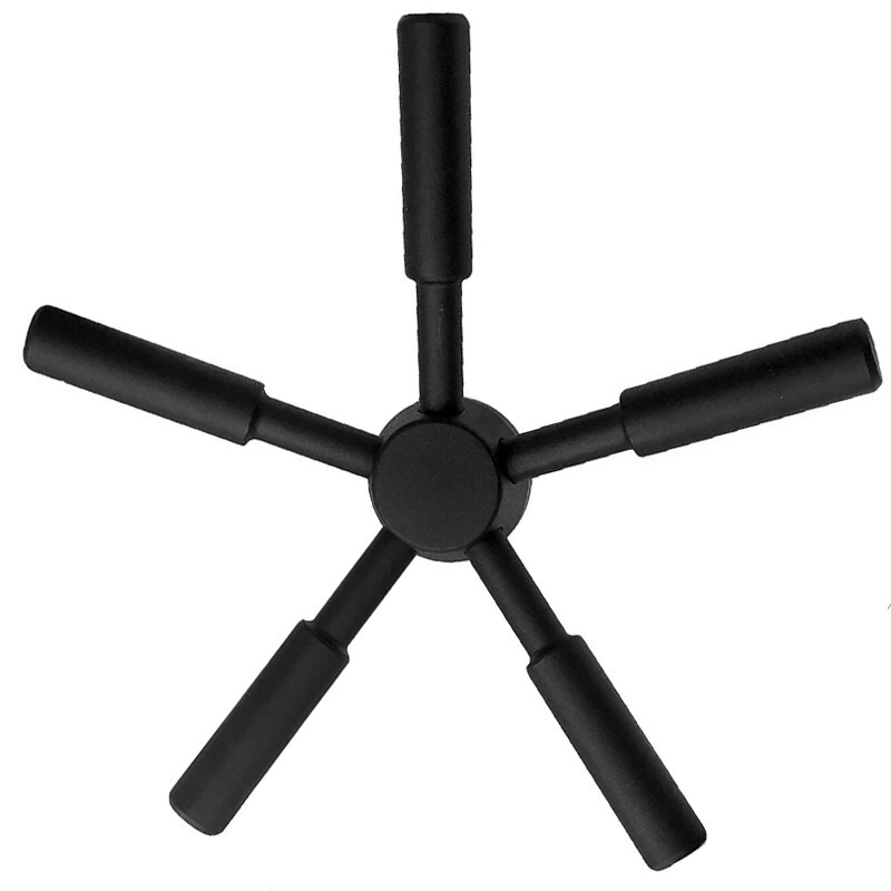 5 Spoke Black Finish Handle For Gun Safe Strong Safes & Vault Doors