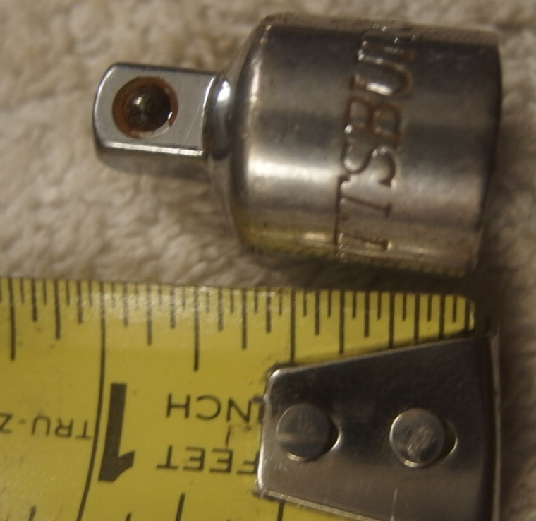 1/4" Pittsburgh 3/8 Drive Female - 1/4 Dr Male Socket Adapter reducer VTG tool