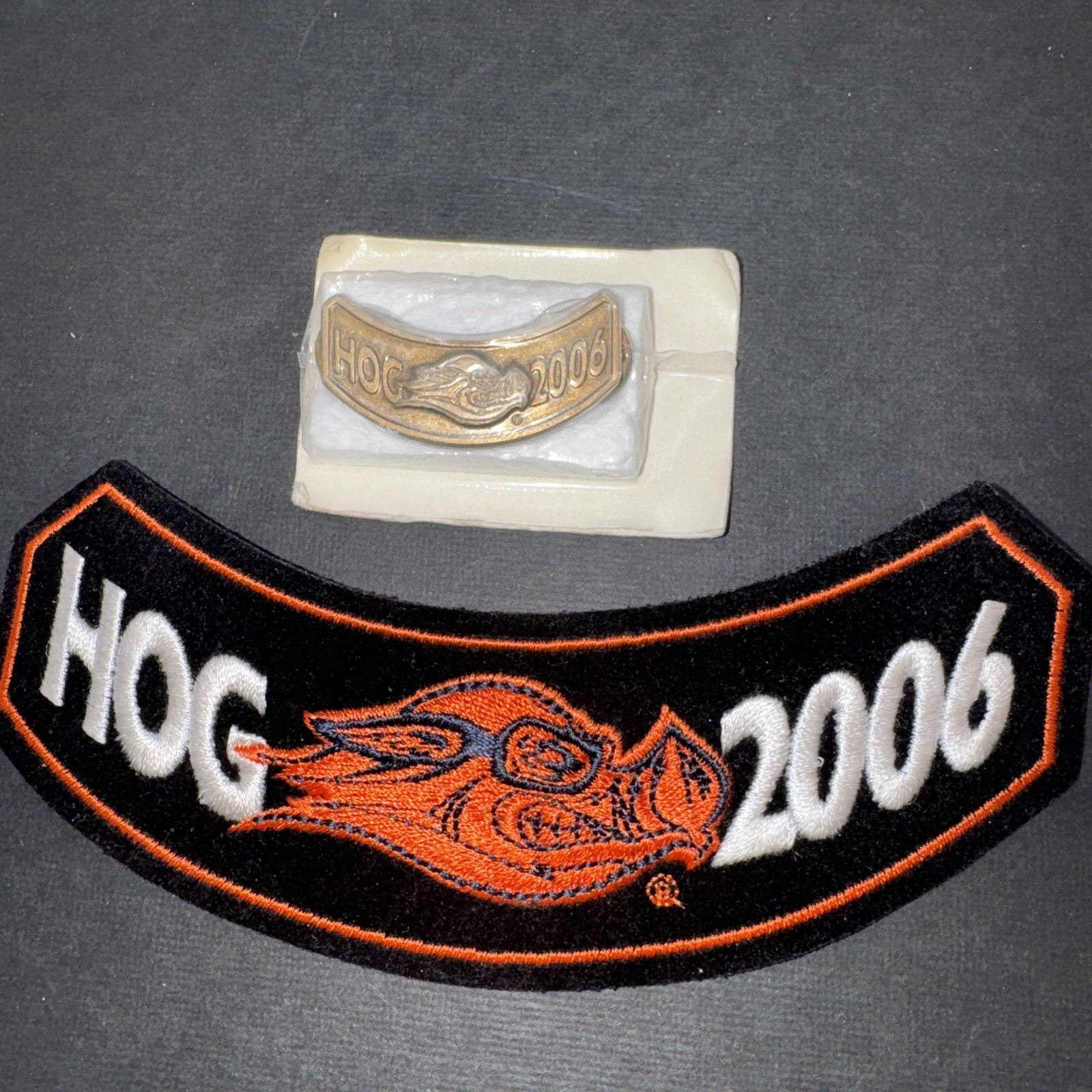 2006 Harley-Davidson Harley Owners Group (HOG) Patch and Pin Set - NEW