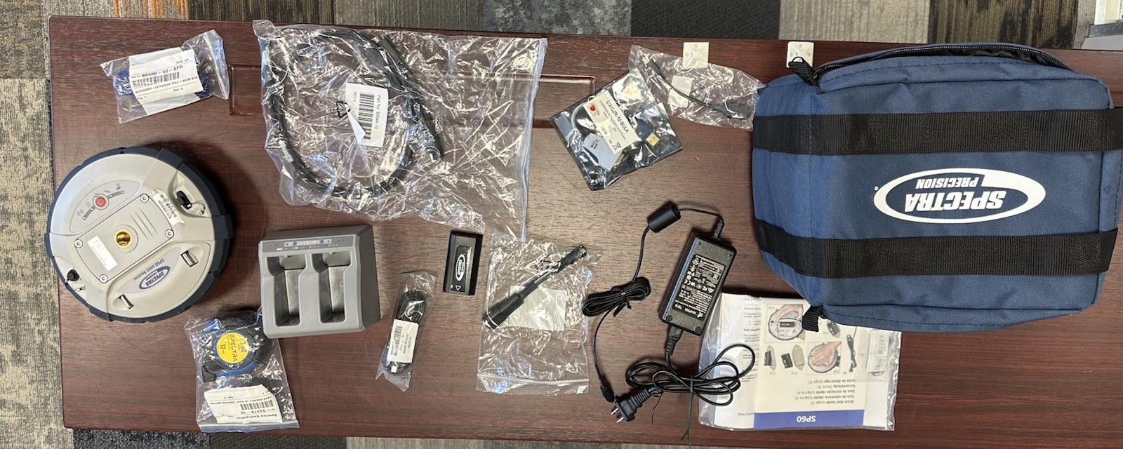 Spectra Precision SP60 GNSS Receiver Kit – Excellent Condition – Complete Kit