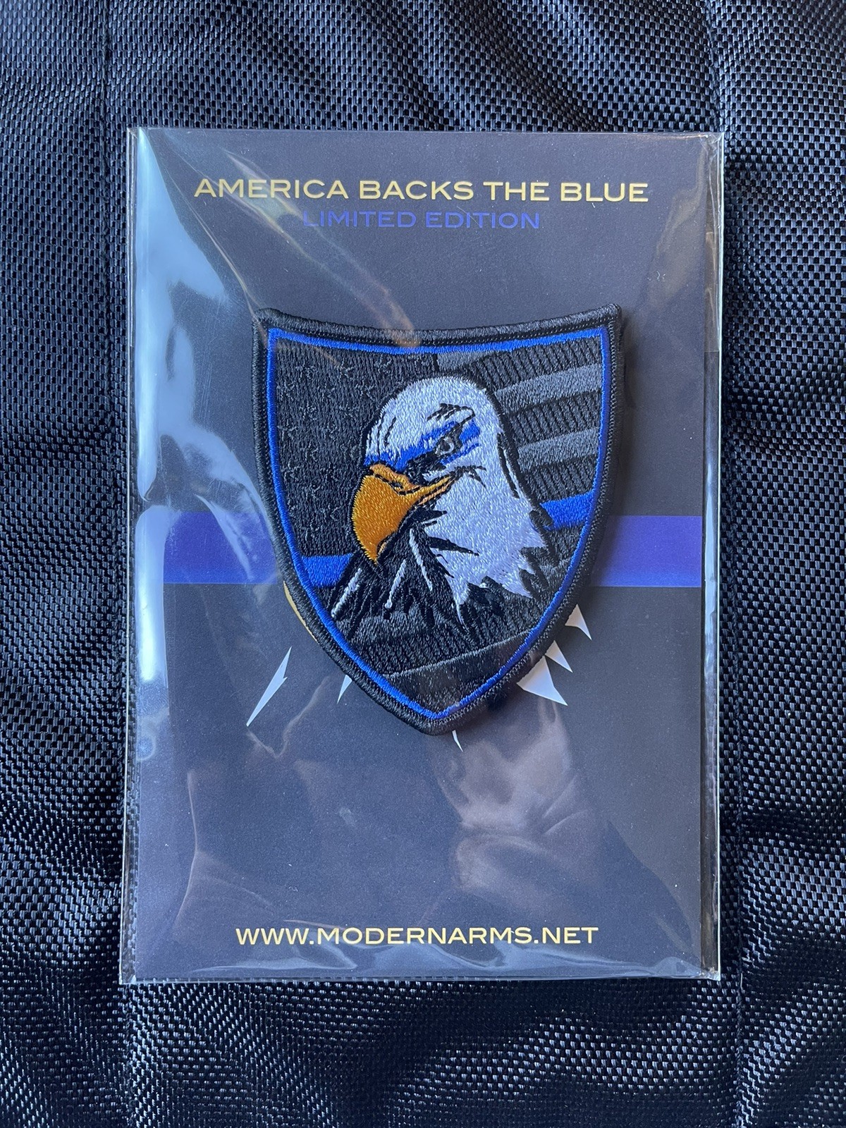 Blue Line Liberty Tactical Morale Patch, Modern Arms Limited, Embroidered
