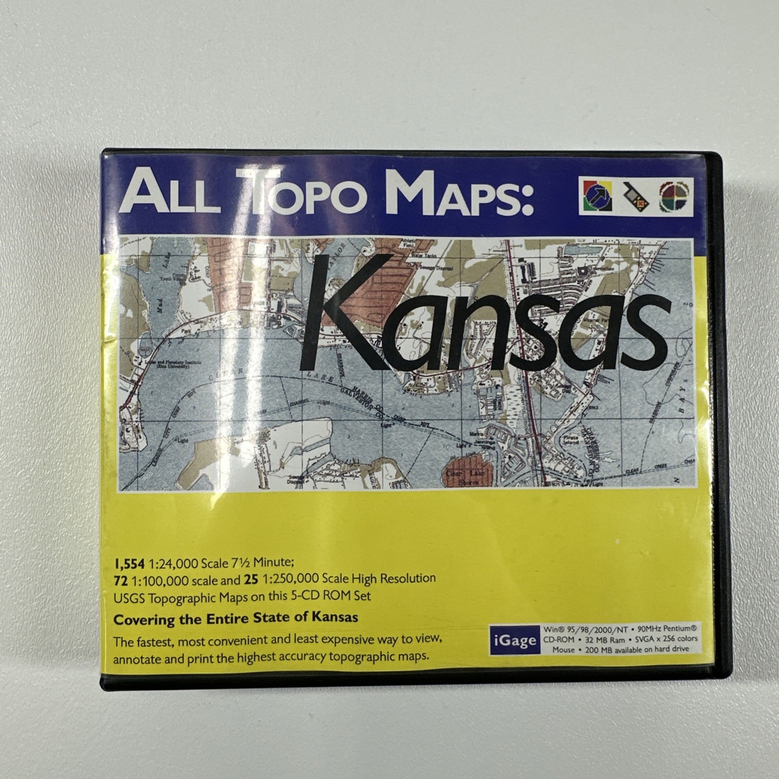 All Topo Maps: Kansas 6 CD-ROM Set