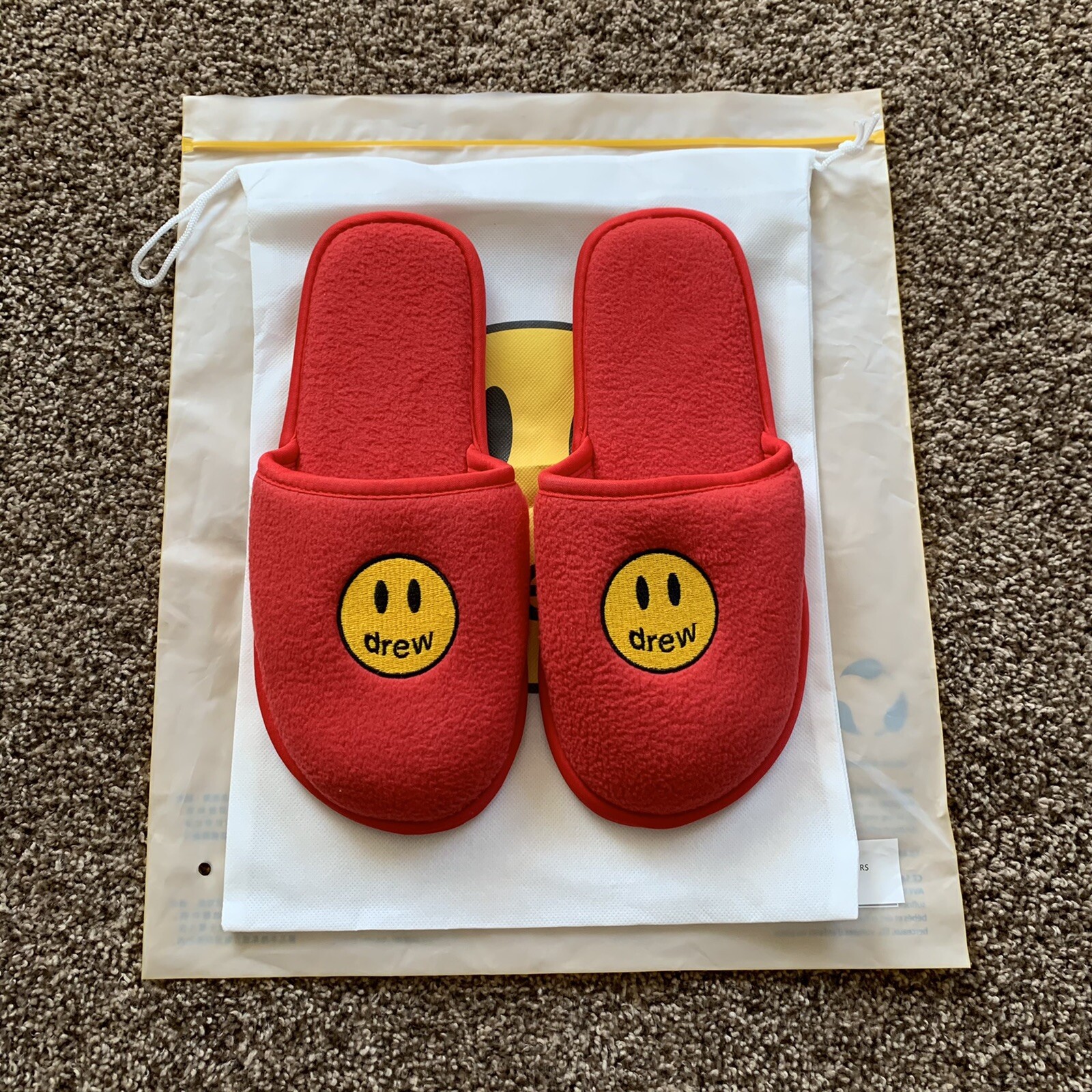 NEW Drew House Mascot Slippers Red