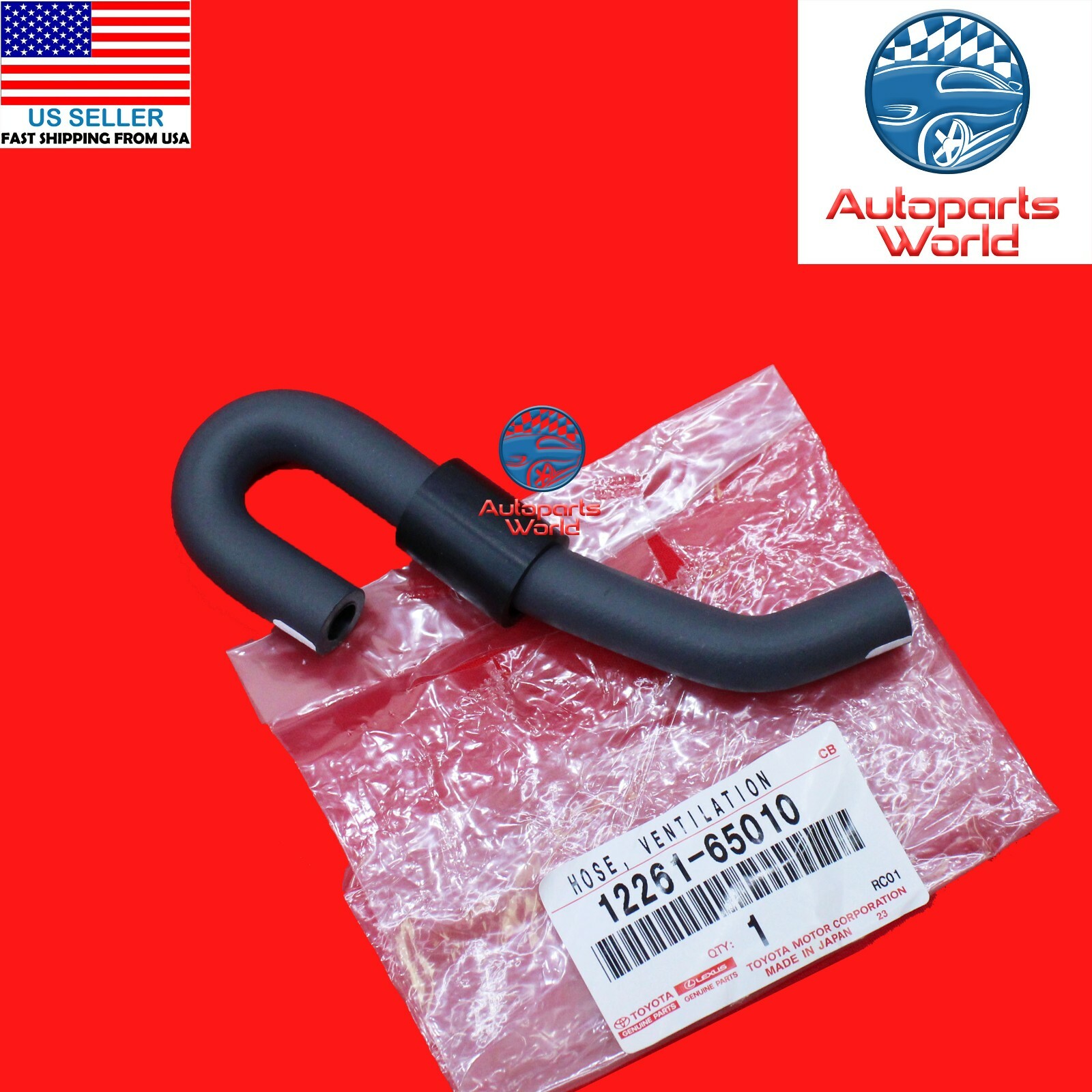 GENUINE OEM TOYOTA 4RUNNER T100 PICKUP TRUCK 3.0L VENTILATION HOSE 12261-65010