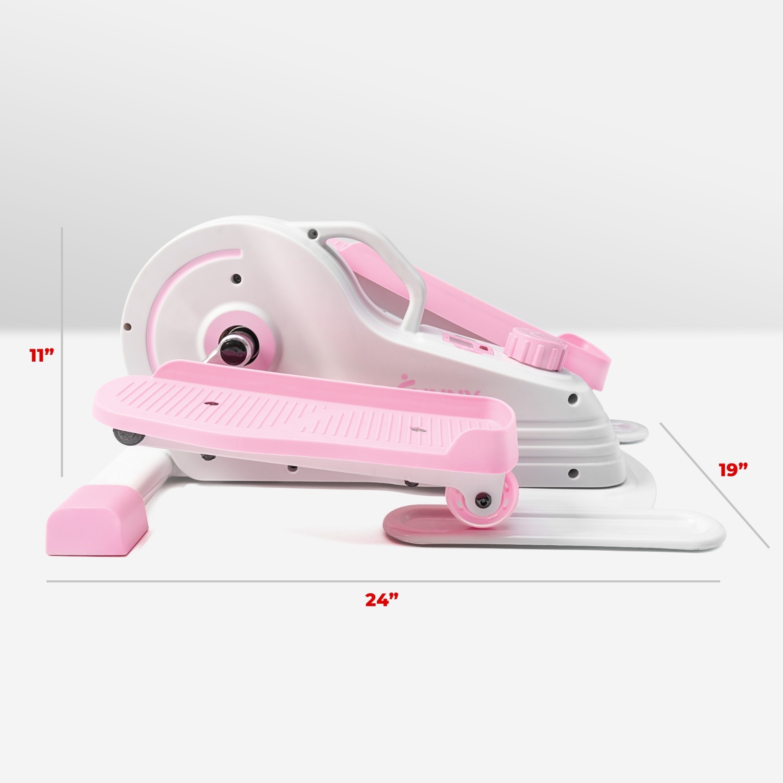 Pink Sitting Under Desk Pedal Exerciser Portable Training Machine Leg Exercise