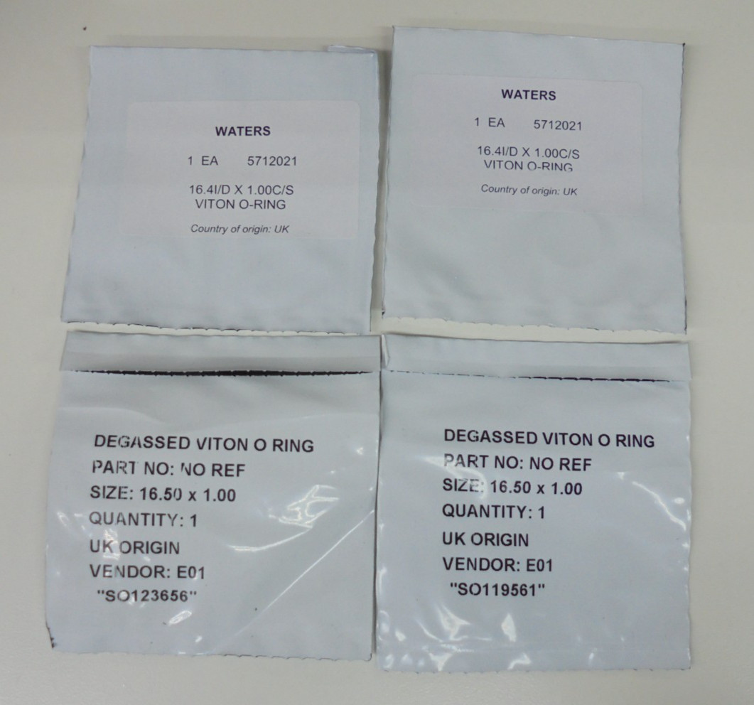 Waters 57112021 O-Ring Lot of 4