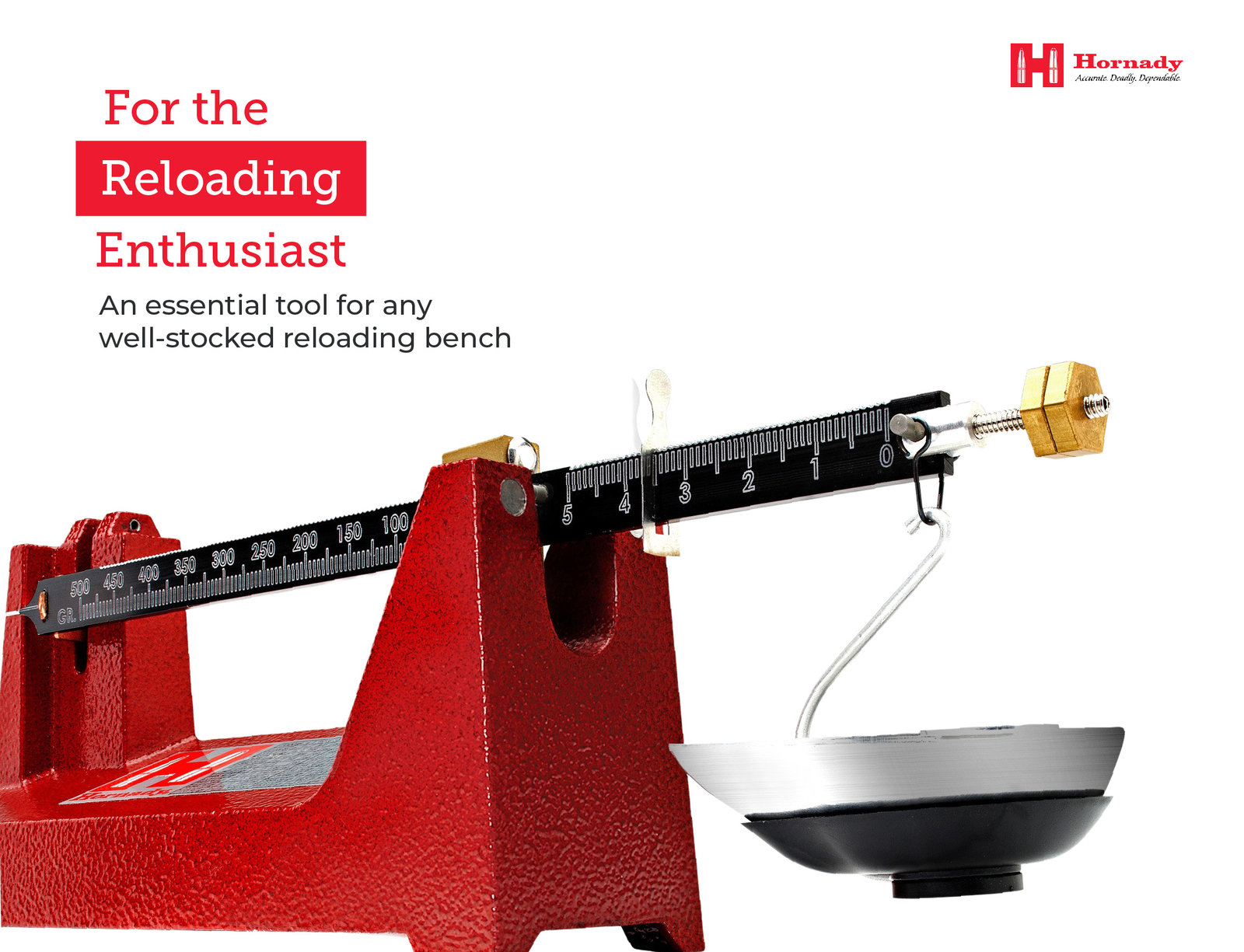 Hornady 050109 Lock-N-Load Balance Beam Scale,Red