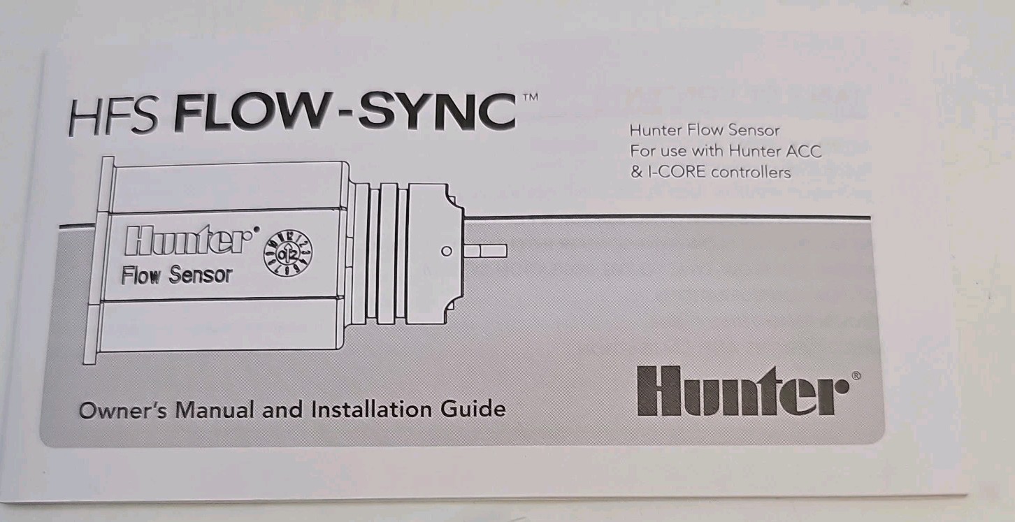 Hunter HFS Flow-Sync Sensor I-CORE ACC & ACC2 Sprinkler For Controllers NEW Box