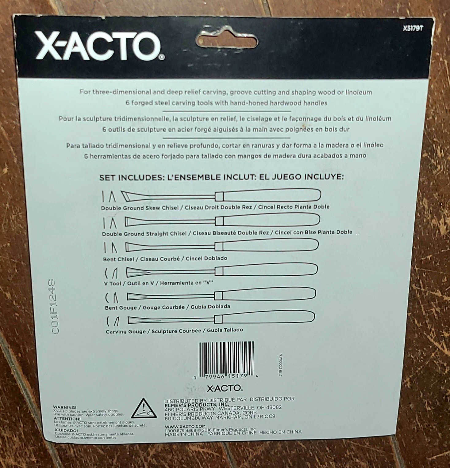 X-ACTO 6pc Carving Tool Set ~ Model X5179T
