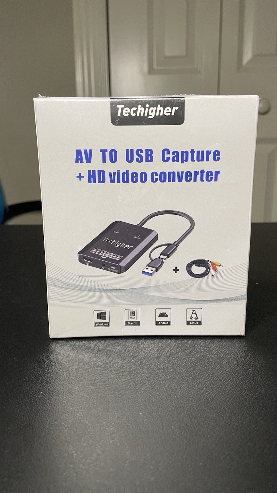 Techigher AV to USB Capture HD Video Converter USB 2.0 Dongle NTSC PAL