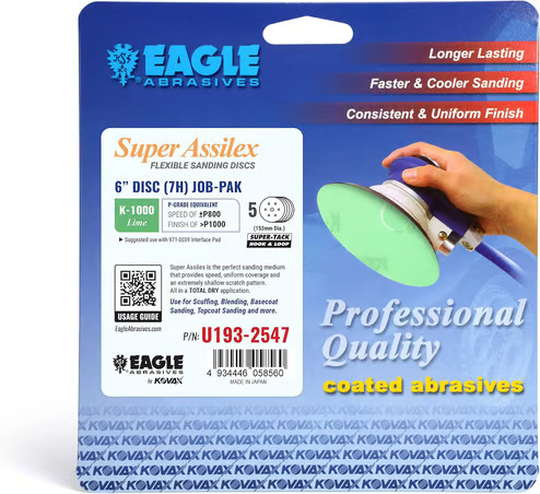 Eagle Abrasives 6” Assilex Discs - Lime 7/H