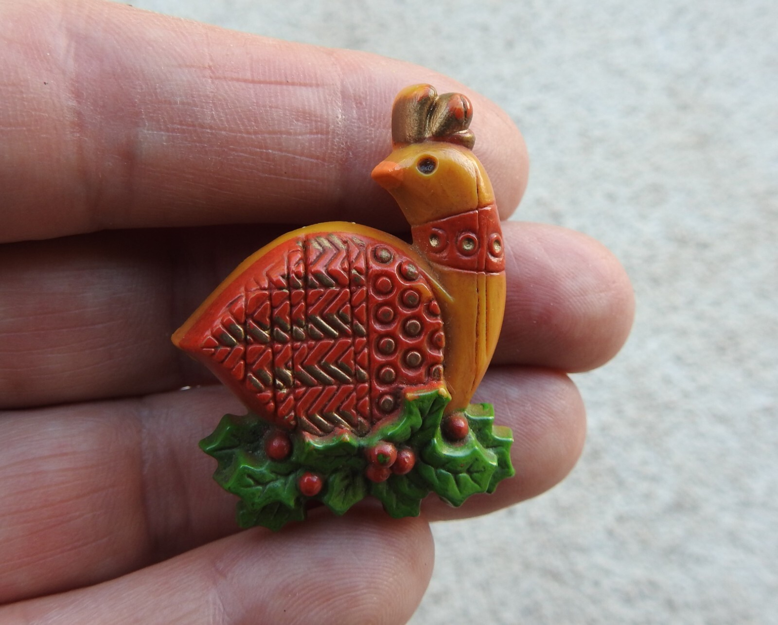 Vintage Hallmark  1977 1978 Partridge Pin