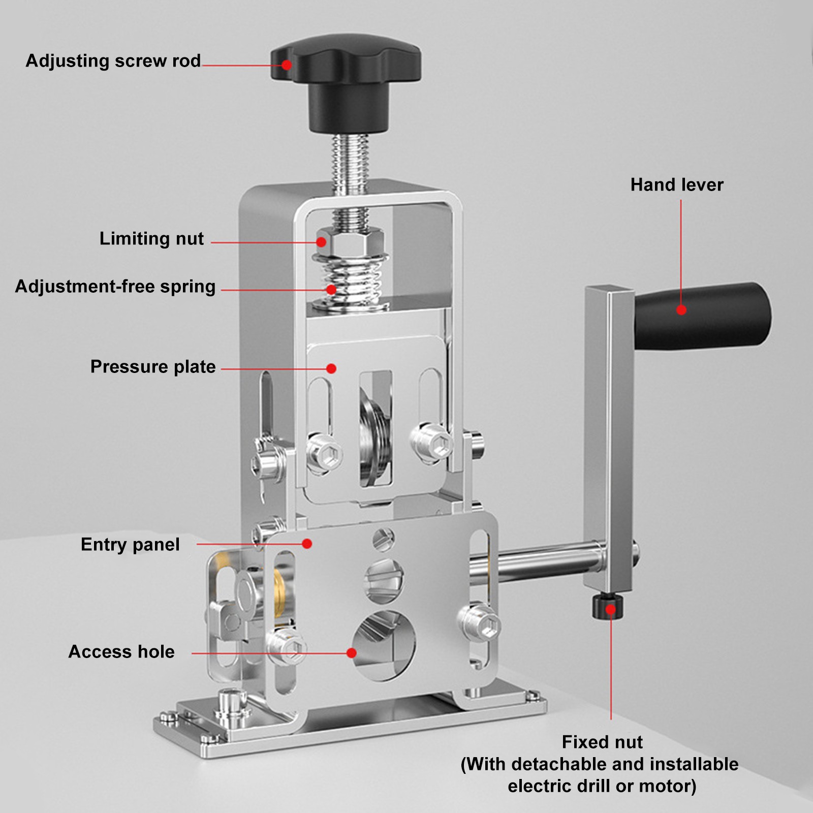 Manual Electric Wire Stripping Machine Cable Stripper Crank Scrap Copper Cutter