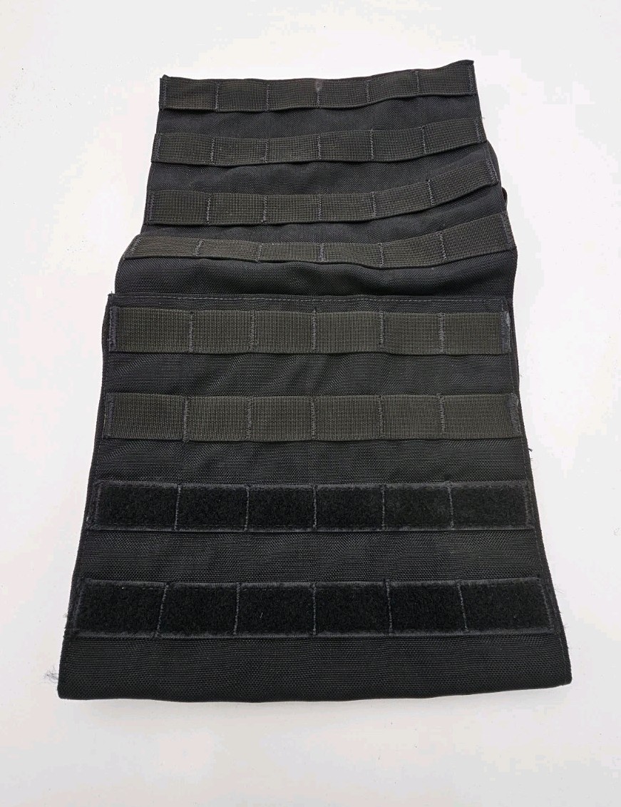 Large Black Molle Carrier Pouch GP or Hydration 8 1/2 x 17