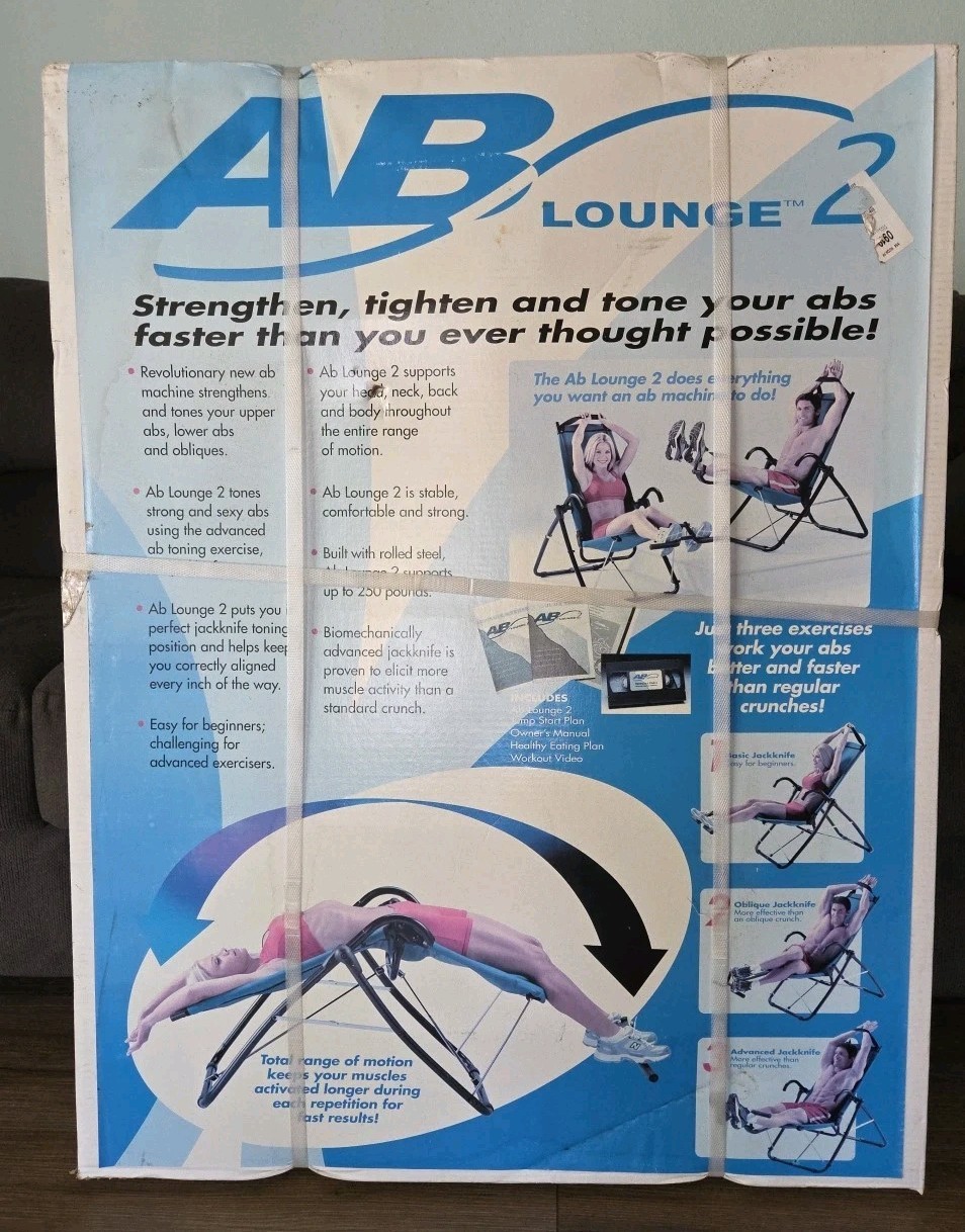 AB Lounge 2 Abdominal Workout Fitness Exerciser Lounger Chair  ABS Machine