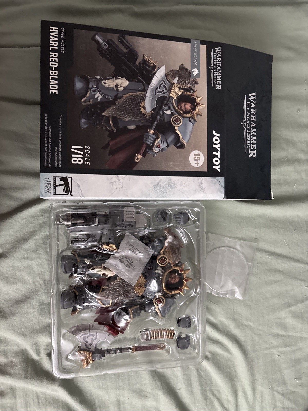 Joytoy Warhammer 1/18 Scale Space Wolves Hvarl Red-Blade Model Figure New Sealed