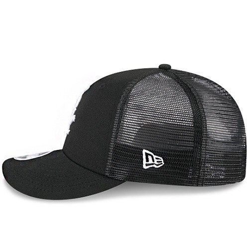 New Era Chicago White Sox 950 Black Snapback Hat MLB Low Profile Trucker Cap