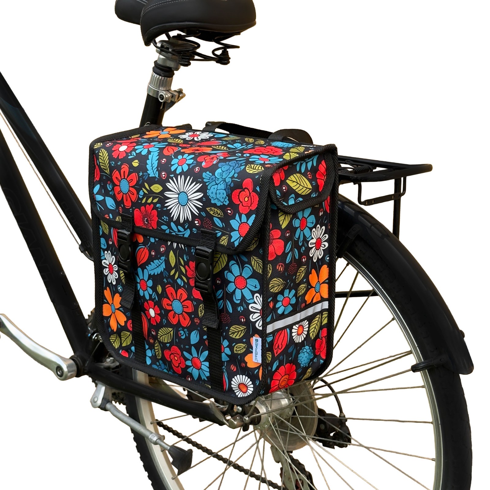 BikyBag Classic Single – Bike Pannier Bag 13 L with Quick Release Hooks