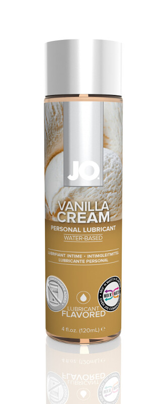 JO Vanilla Cream Lube Flavored Edible water-based Personal Lubricant 2-Sizes
