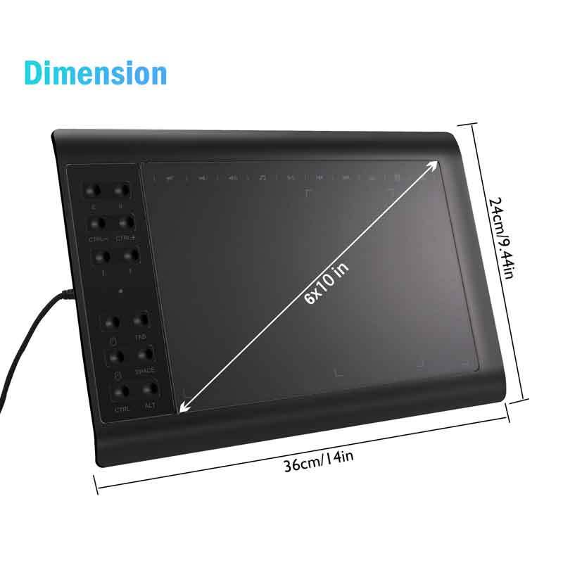 Digital Graphic Drawing Tablet with Screen Pen Display 22 Shortkey for Android
