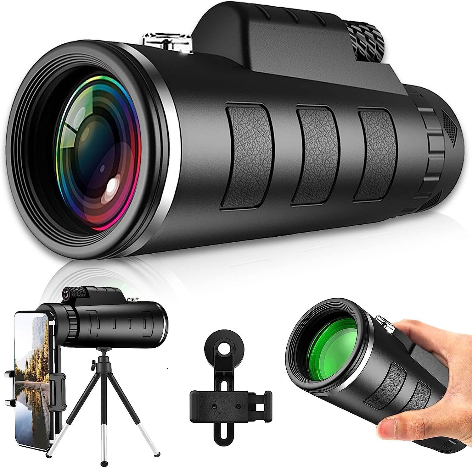 40X60 HD Monocular-Telescope for Adults Birds Watching Wildlife Hunting Hiking