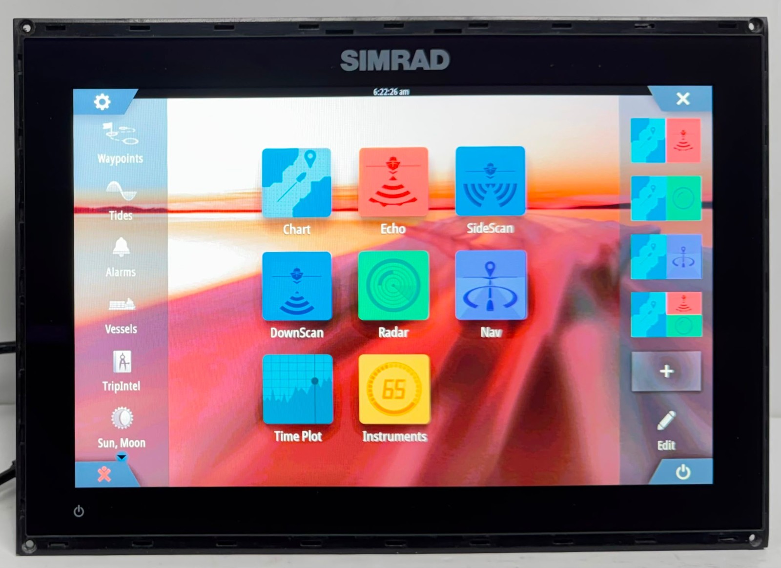 SIMRAD GO12 XSE SONAR RADAR MULTIFUNCTION HEAD UNIT FISHFINDER CHARTPLOTTER