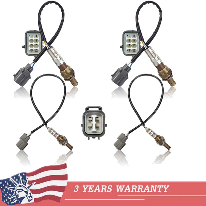 4Pcs Oxygen O2 Sensors For Honda Accord 3.0L V6 2003 2004 2005 2006 2007 2345010