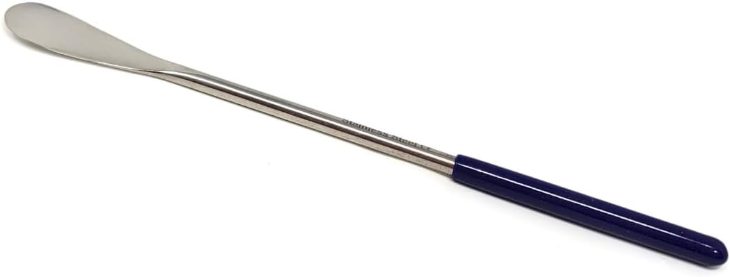 Multipurpose Micro Lab Flat Spoon 8-inch Stainless Steel Spatula Sampler