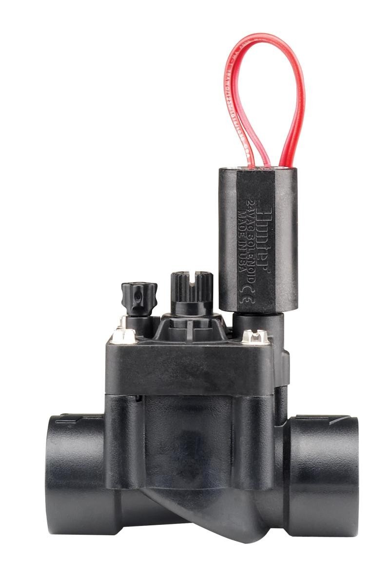 Hunter PGV101G 1" Globe Valve Screw-Top w/ Flow Control Black