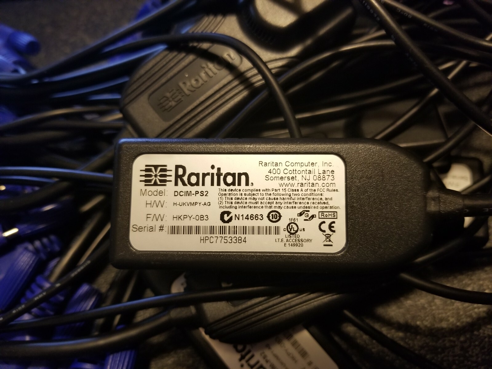 Raritan Dominion DCIM-PS2 Computer Interface Module (CIM) - KVM extender VGA