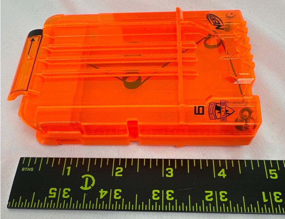 Lot of 5 Nerf N-Strike 6 Round Magazines