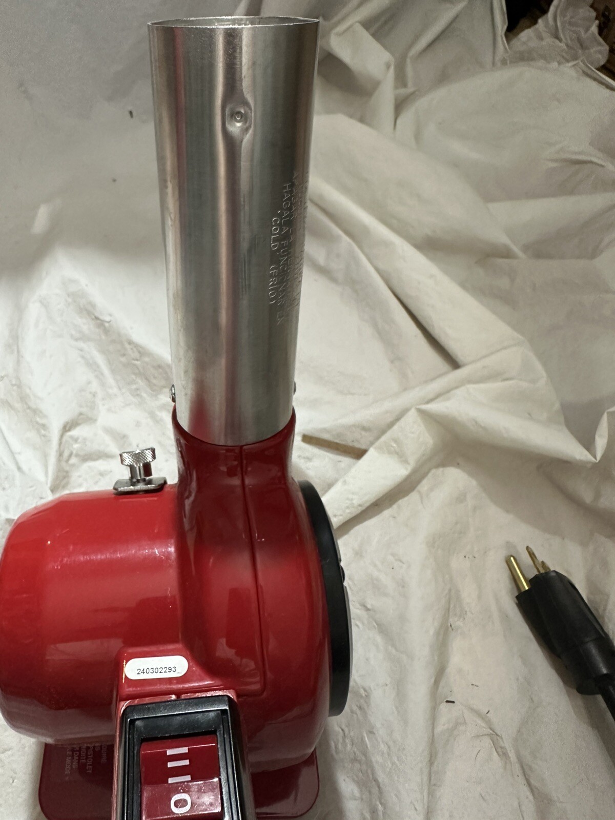 Master Appliance HG-302D Heat Gun, Electric Powered, 220V Ac, Fixed Temp 1a0