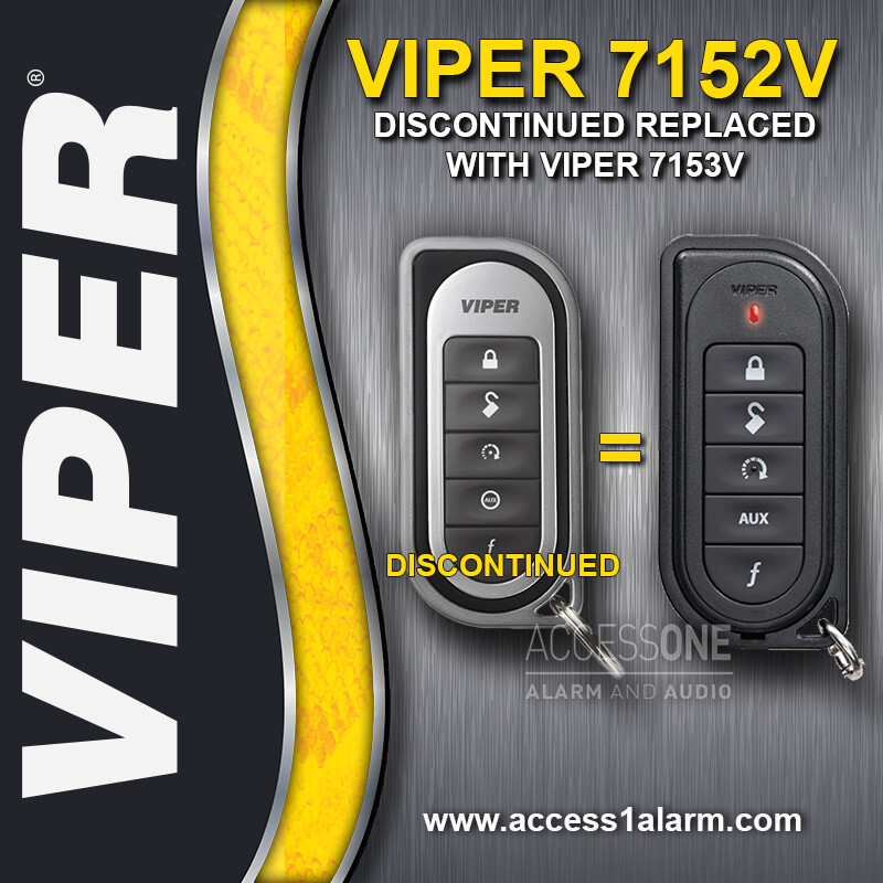 Viper 7152V 1-Way 5-Button Replacement Remote Control For 5204V New 7153V Remote