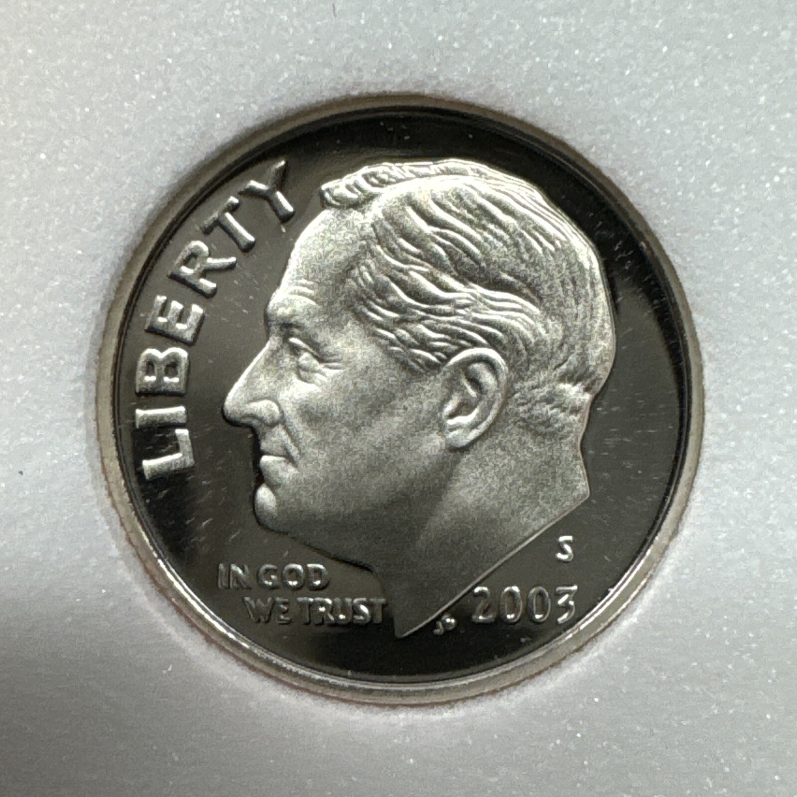 2003 S Clad Proof Roosevelt Dime (10C) DCAM Gem Proof Ungraded INB Slabbed