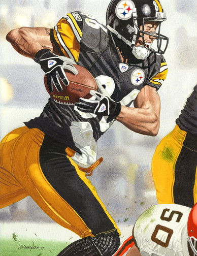 HINES WARD PITTSBURGH STEELERS ART PRINT