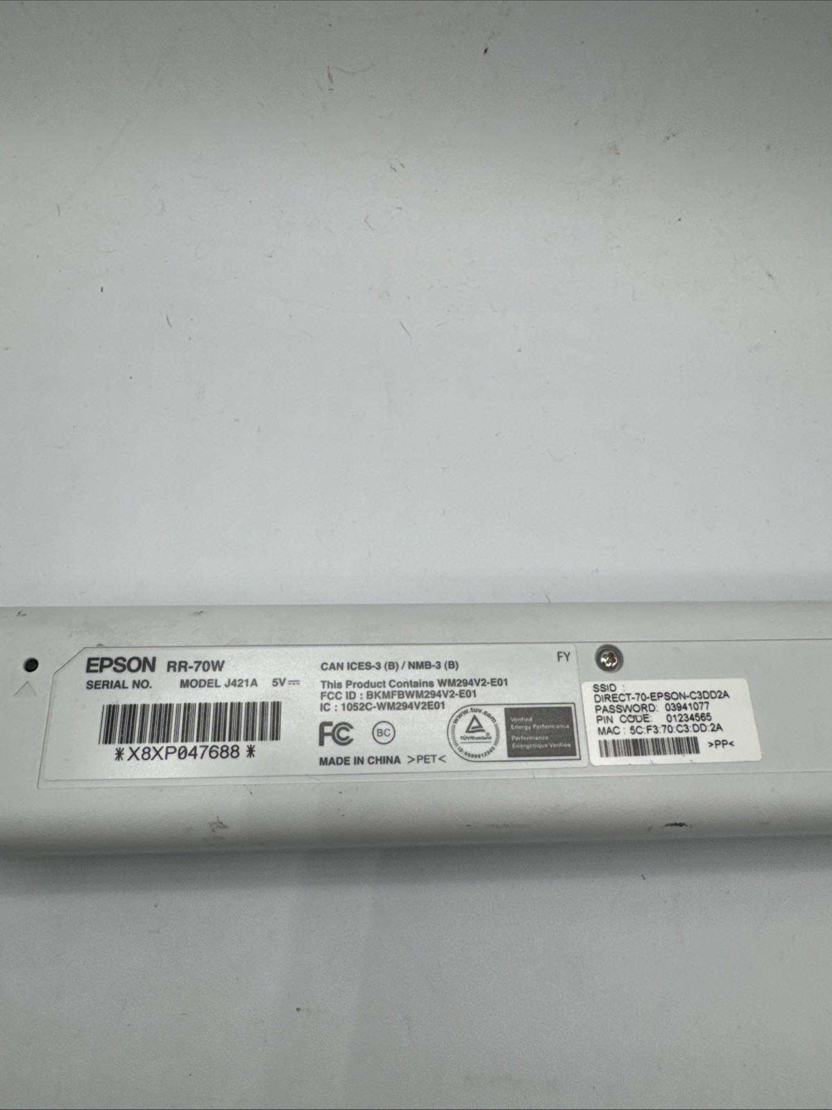 Epson Rapid Receipt RR-70W Wireless Receipt & Document Scanner