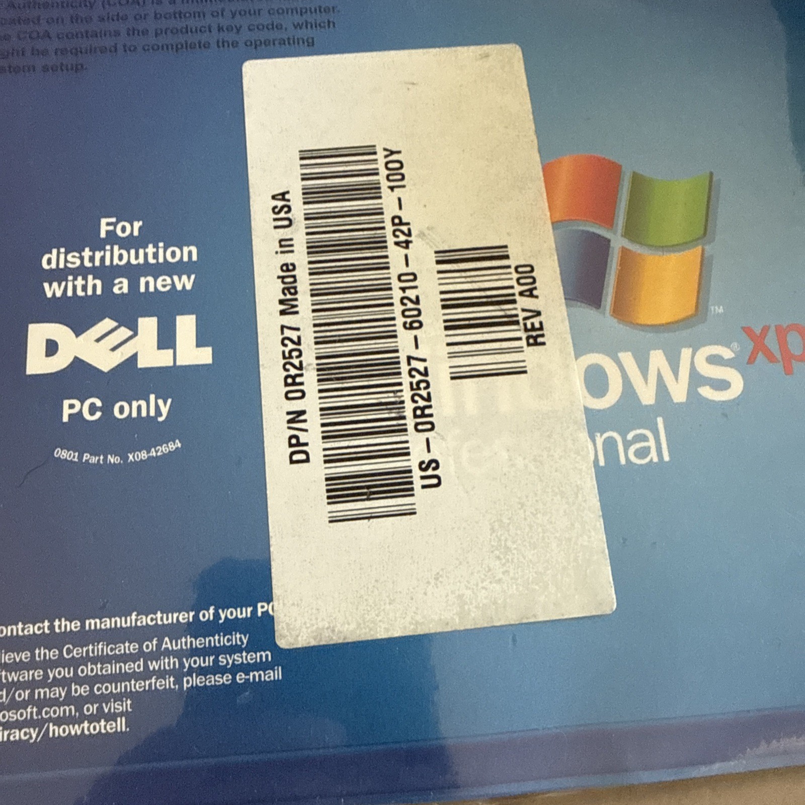 Dell Windows XP Professional Service Pack 2 Reinstallation CD SP2 New Sealed