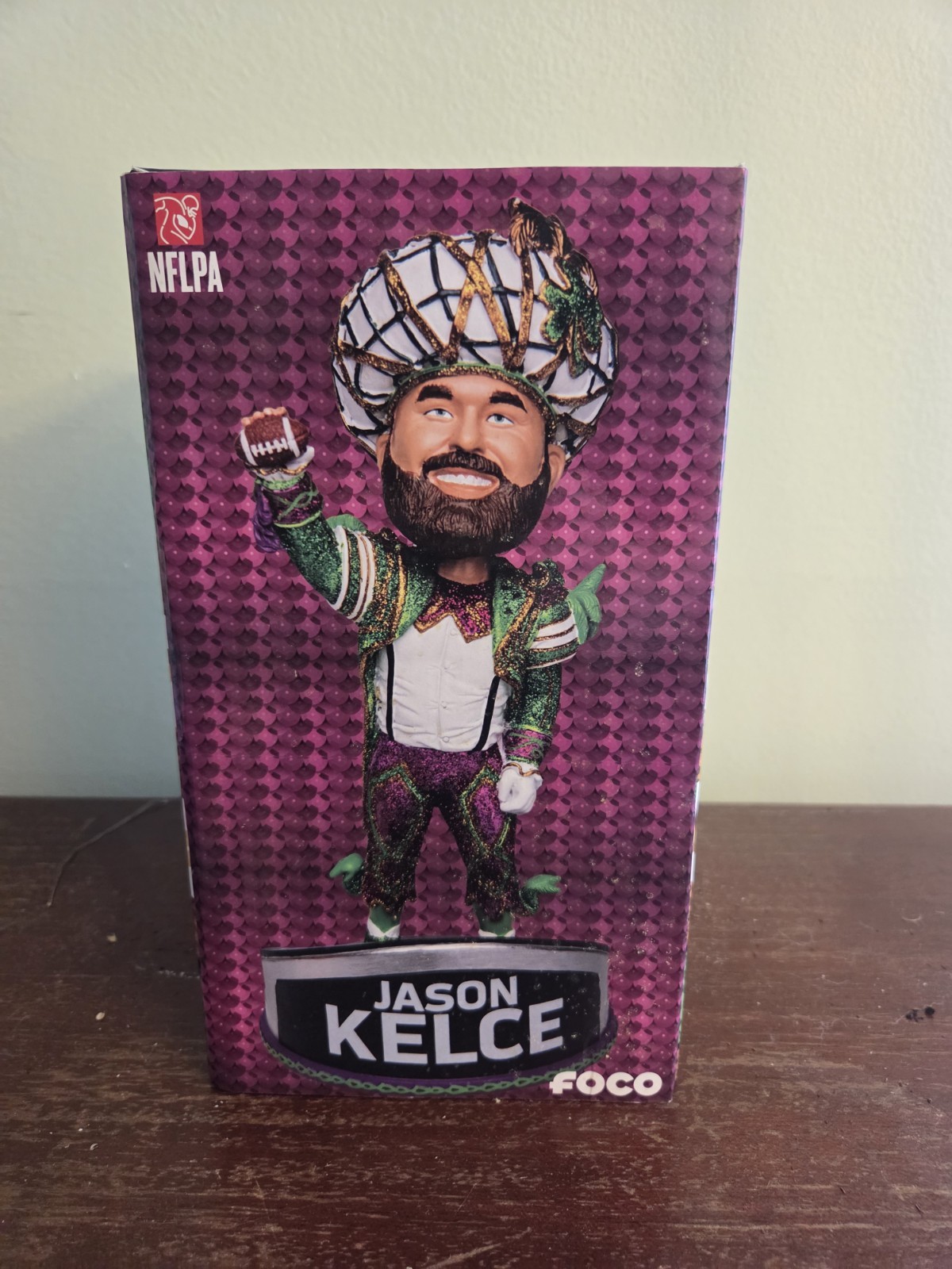 Jason Kelce Bobblehead Superbowl 52 LII Champs Mummers FOCO 2017-18 Phila Eagles