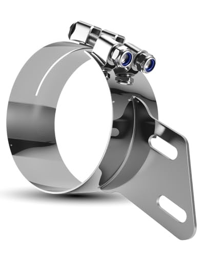 6" Stainless Steel Butt Joint Exhaust Clamp Fit for Peterbilt Kenworth and 6in