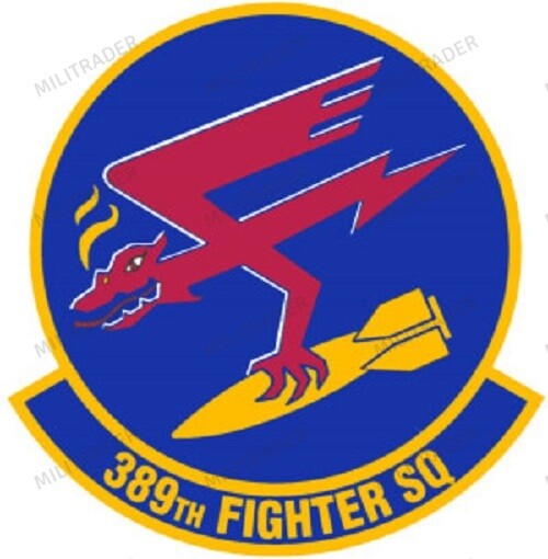 USAF 389th Fighter Squadron Self-adhesive Vinyl Decal