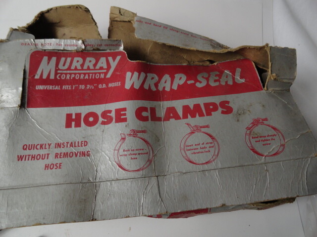 Murray Wrap Seal No. 50-WS Hose Clamps, Fits 1-3 1/2 Inch OD hoses NOS (QTY 5)