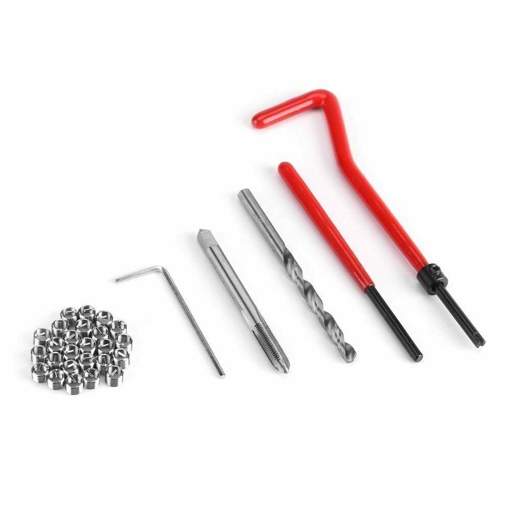 30x Metric Thread Repair Insert Kit M5 M6 M8 Helicoil Car Pro Coil Tool