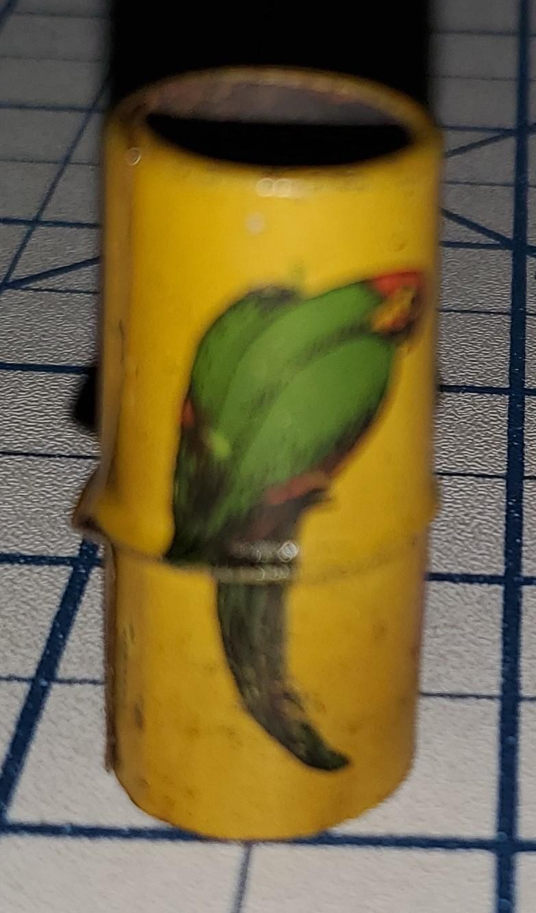 WORKS! c1930s Zoom Whistle POLL PARROT Shoes Advertising Tin Litho Metal Toy