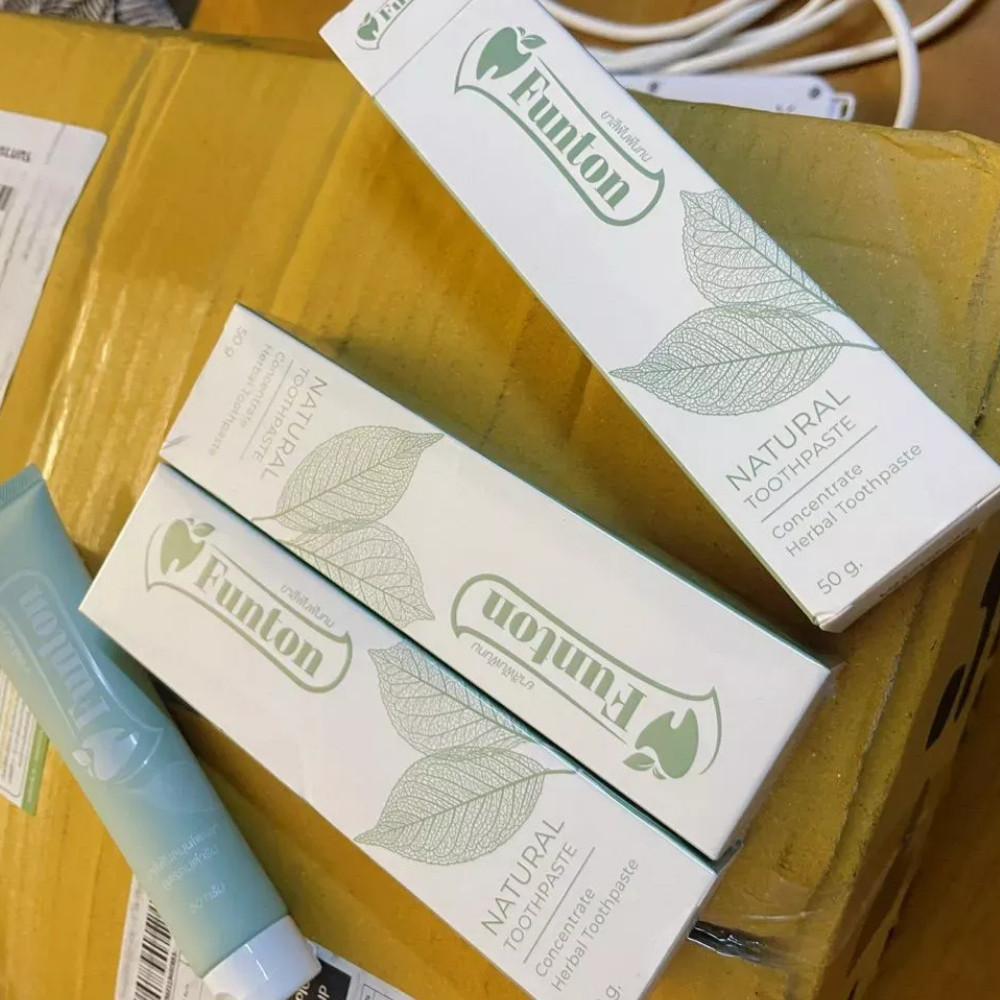 Funton Herbal Toothpaste Natural Toothpaste Original 50g x 6 Thai Formula
