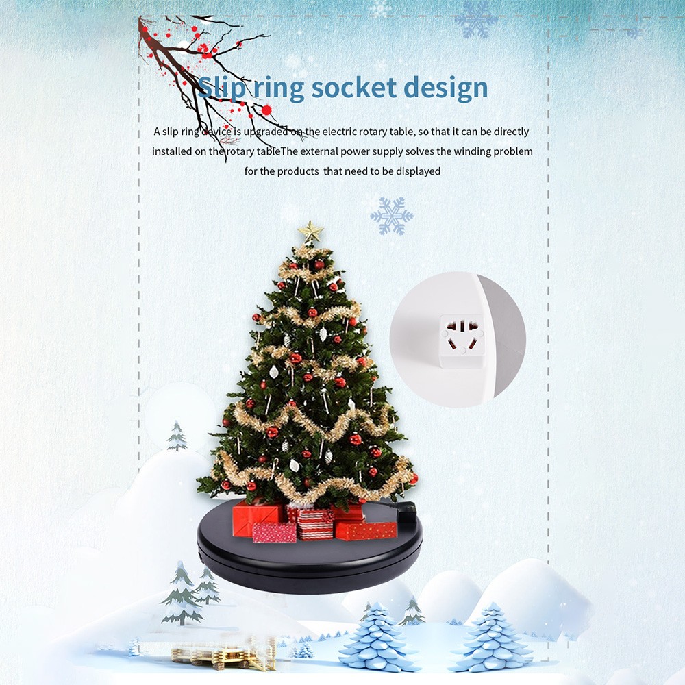 45CM/17.7in Motorized Rotating Display Stand Display Base 360°Rotatable Ele DGGN