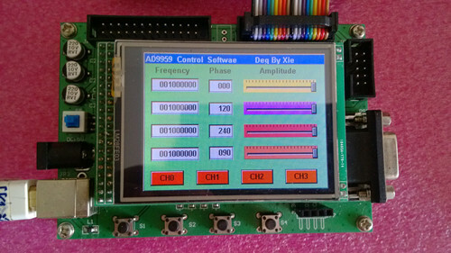 AD9959 200Mhz DDS Signal Generator + TFT LCD Development board GD32F103