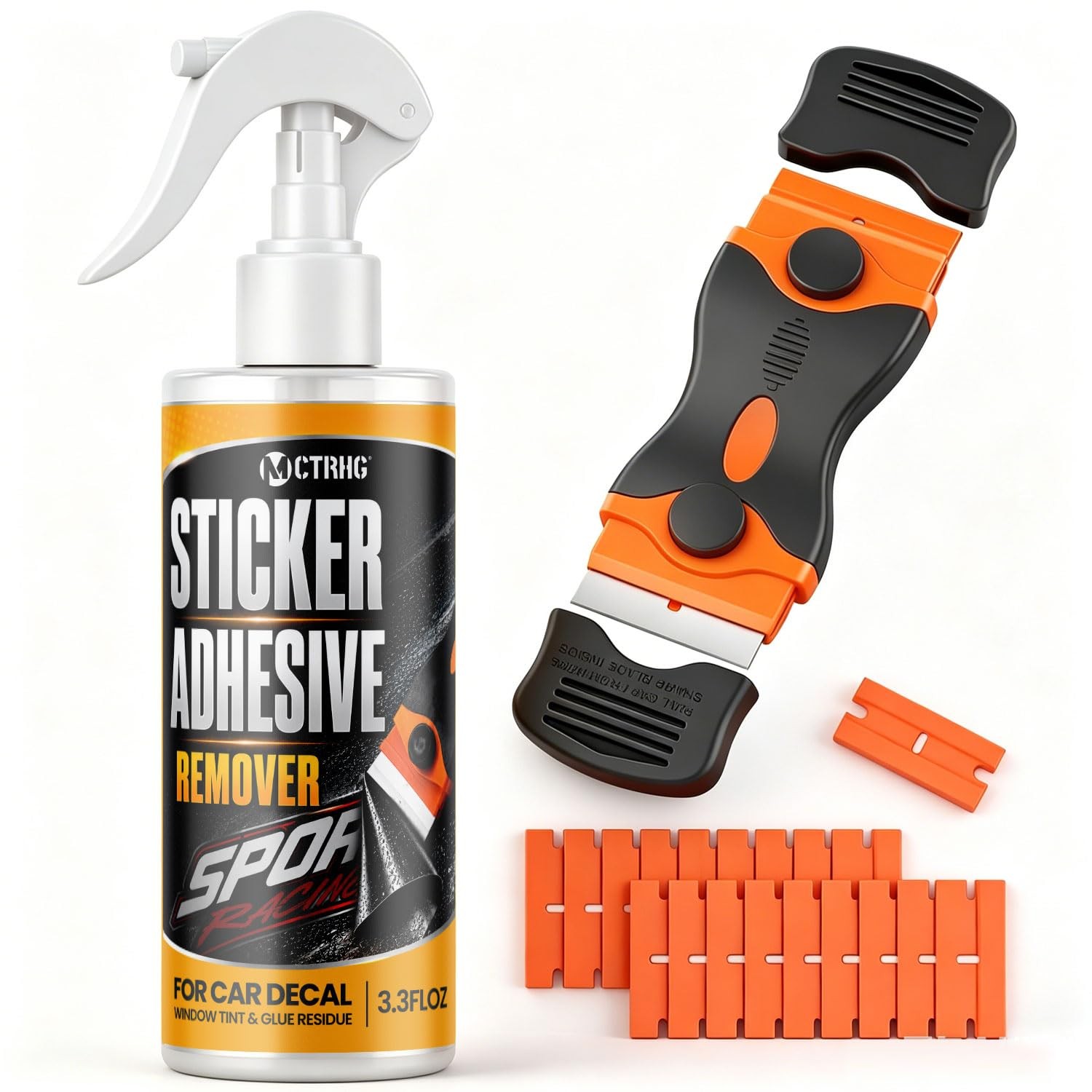 Adhesive Remover, Sticker Remover Tool for Car Decal, Window Tint, Glue Resid...