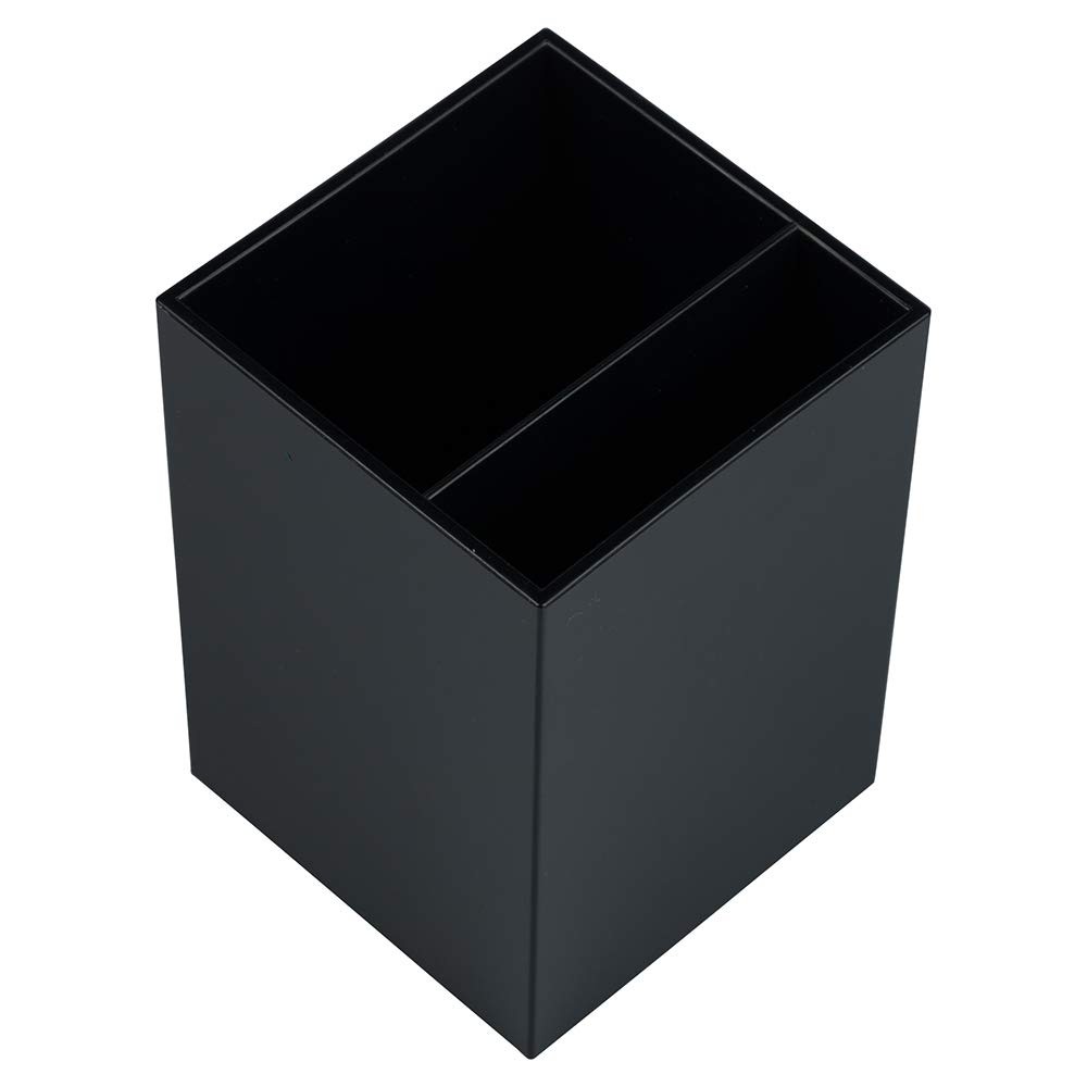 Plastic Pen Holder - Black - Desktop Pencil Cup Sold Individually